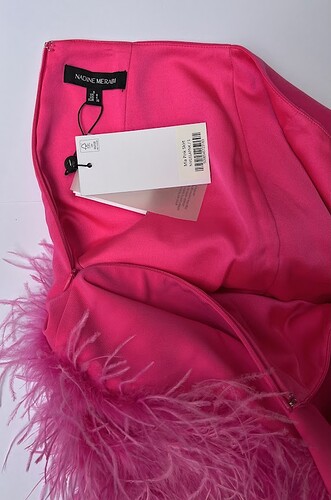 pink skirt label